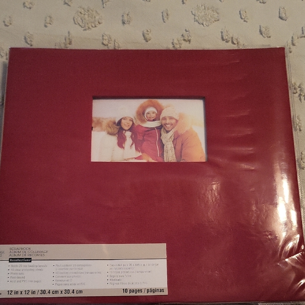 Recollections Red Scrapbook Album